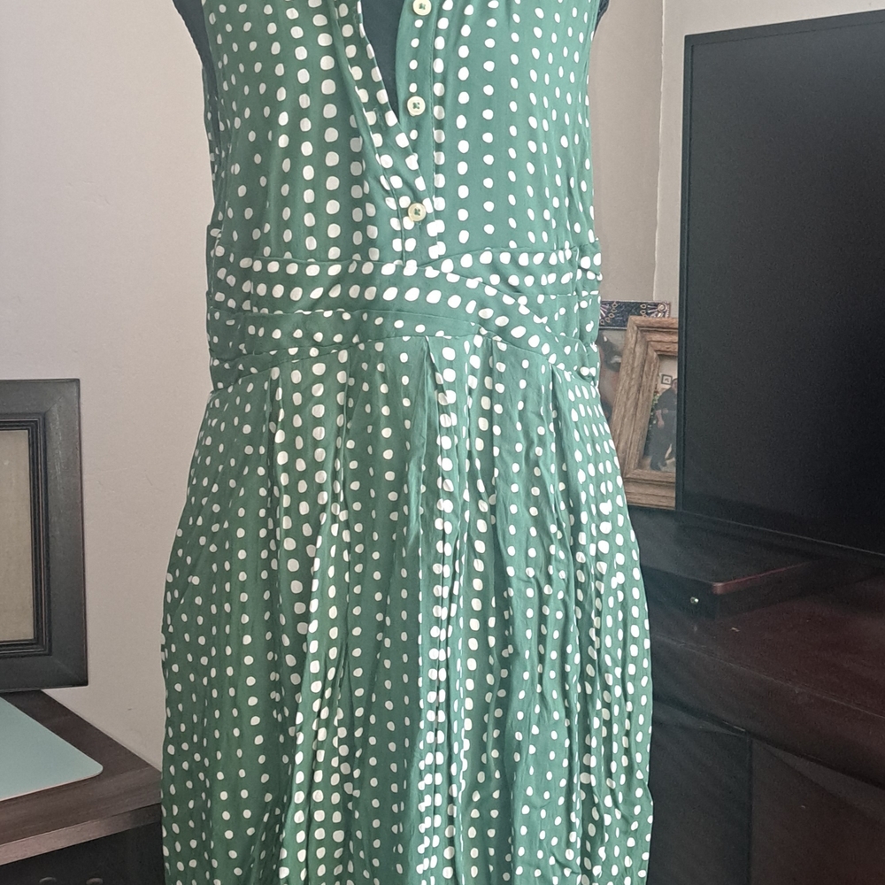 Green Polka Dot Dress